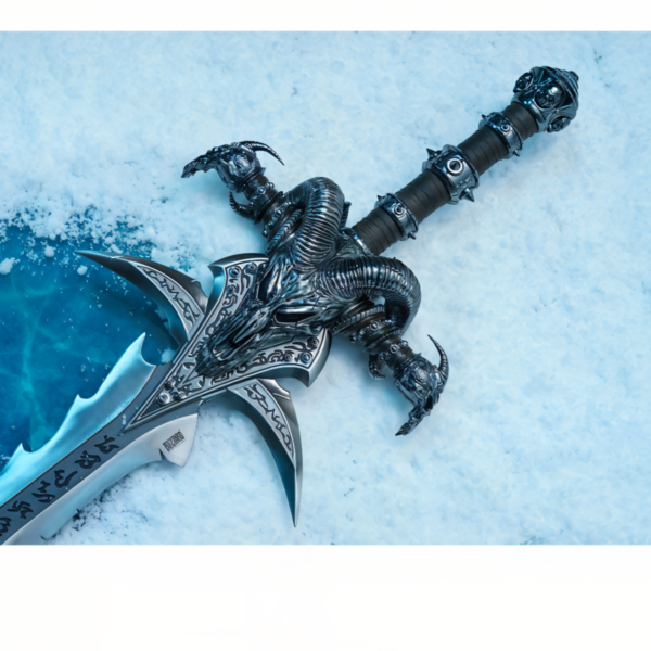 BLIZZARD OFFICIAL: World of Warcraft Frostmourne Sword Premium Replica with Base Set