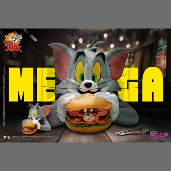 SOAP STUDIO: Tom and Jerry Mega Burger 1000% 40cm Bust