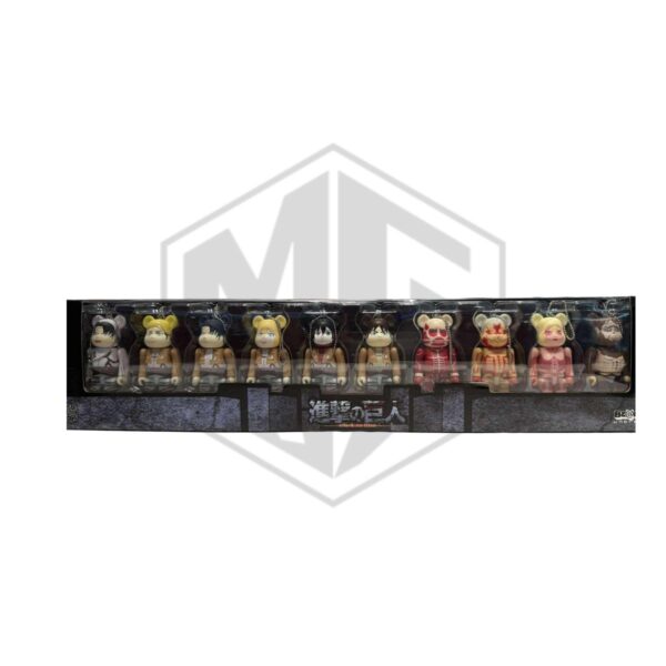 Medicom Toy: [Rare] Bearbrick 100% Attack On Titan Set of 10pcs (JAPAN EXCLUSIVE)