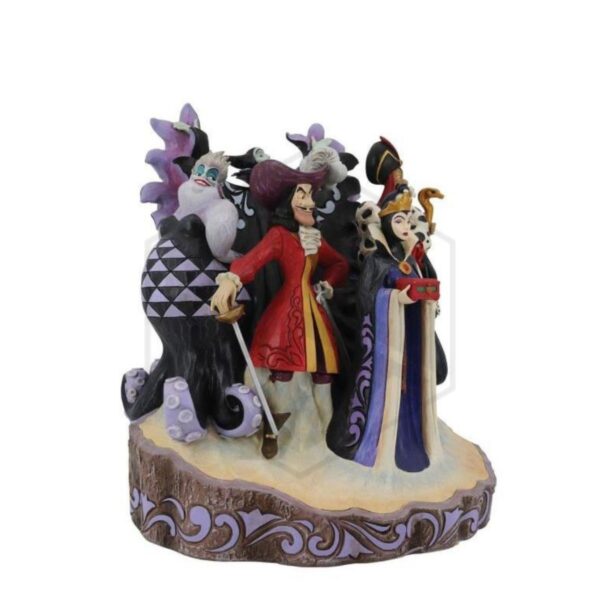 ENESCO: Disney Villains Disney Traditions "Mischief, Malice, and Mayhem" Carved By Heart Figurine