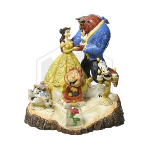 ENESCO: Disney Traditions Beauty and the Beast Carved by Heart Stone Resin Figurine
