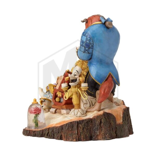 ENESCO: Disney Traditions Beauty and the Beast Carved by Heart Stone Resin Figurine