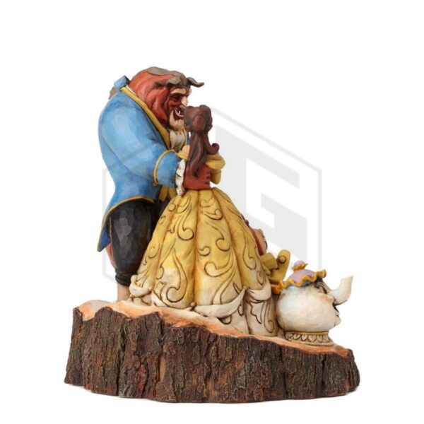 ENESCO: Disney Traditions Beauty and the Beast Carved by Heart Stone Resin Figurine