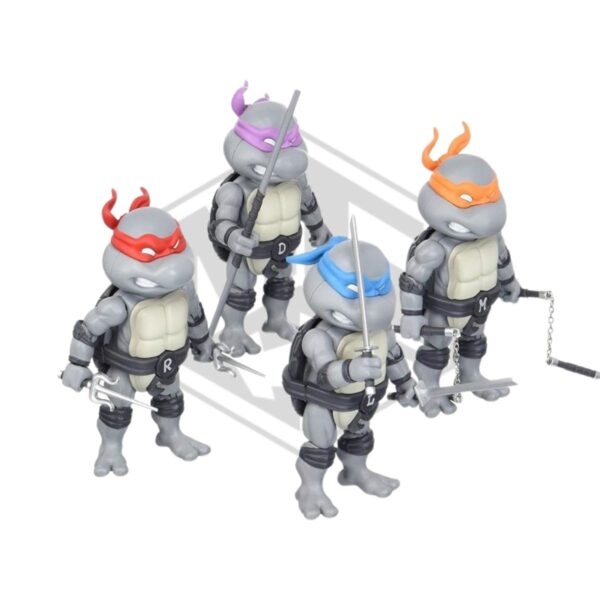 HEROCROSS: Teenage Mutant Ninja Turtles Hybrid Metal Figuration SDCC 2016 Exclusive Set of 4 Mini-Figures