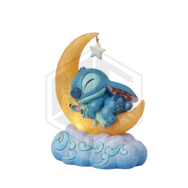 ENESCO: Disney Traditions | Stitch & Scrump on LED Moon | Figurine