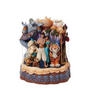 Enesco Disney Traditions Aladdin Characters Carved by Heart Figurine