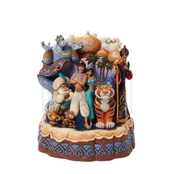 Enesco Disney Traditions Aladdin Characters Carved by Heart Figurine