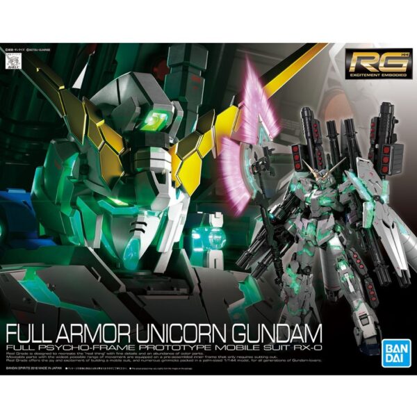 BANDAI: 1/144 RG Full Armor Unicorn Gundam