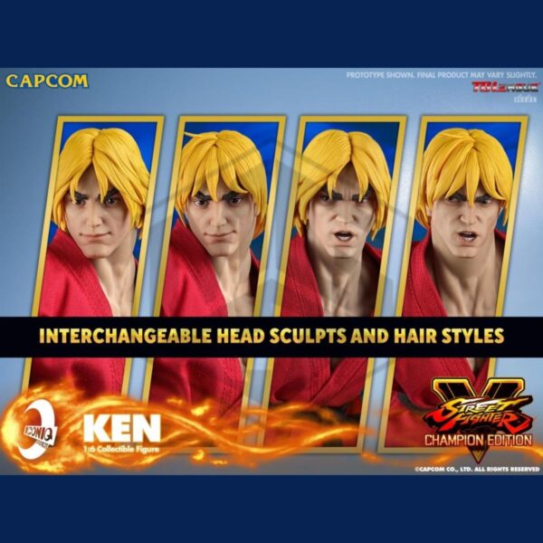 ICONIQ STUDIOS: Street Fighter V Iconiq Gaming Series Ken 1/6 Scale Collectible Figure