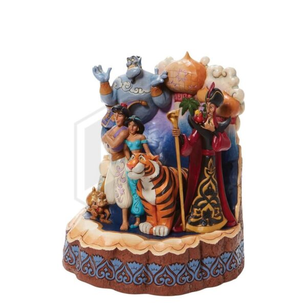 Enesco Disney Traditions Aladdin Characters Carved by Heart Figurine