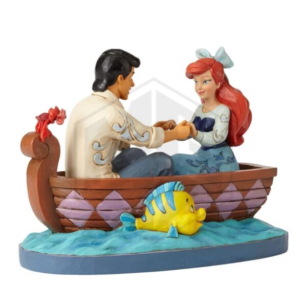 ENESCO: Disney Traditions by Jim Shore The Little Mermaid Ariel and Prince Eric in Rowboat Figurine