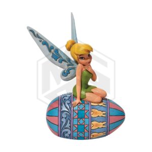 ENESCO: Disney Traditions Peter Pan Tinker Bell Sitting on Easter Egg Figurine