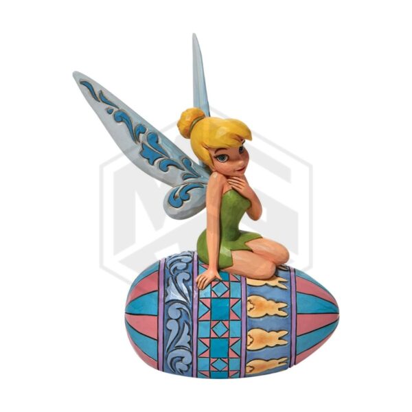 ENESCO: Disney Traditions Peter Pan Tinker Bell Sitting on Easter Egg Figurine