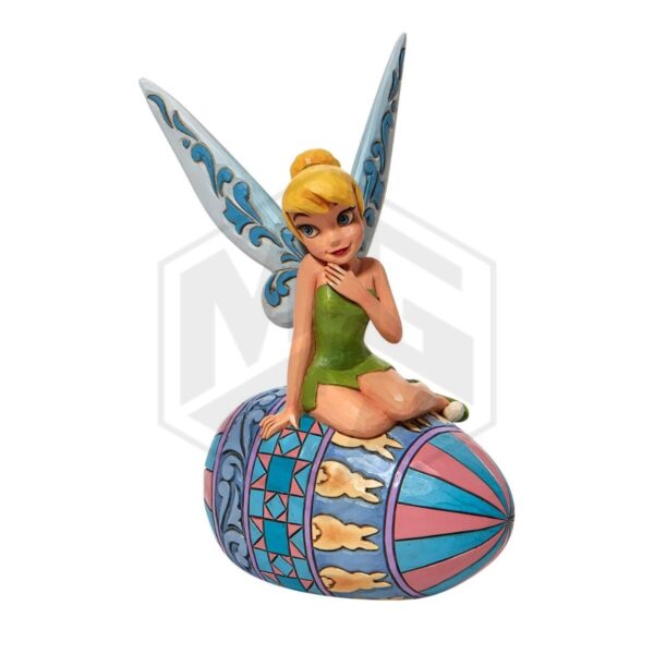 ENESCO: Disney Traditions Peter Pan Tinker Bell Sitting on Easter Egg Figurine