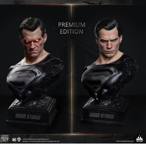 QUEEN STUDIOS: Superman (Henry Cavill) Black Suit (Premium Version) 1/3 Scale Statue