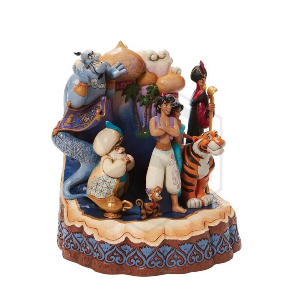 Enesco Disney Traditions Aladdin Characters Carved by Heart Figurine