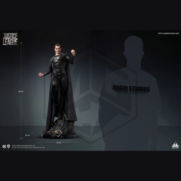 QUEEN STUDIOS: Superman (Henry Cavill) Black Suit (Premium Version) 1/3 Scale Statue
