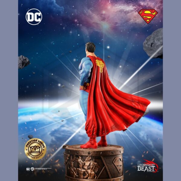 LEGENDARY BEAST STUDIO: Light Blue Classic Premier in Man of Tomorrow Portrait 1/3 Scale Prestige Series