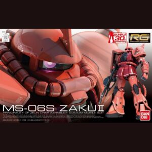 GUNDAM: 1/144 RG MS-06S Zaku II Char Aznable Custom Model