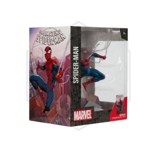 MCFARLANE TOYS : Marvel Wave 4 Spider-Man The Amazing Spider-Man #1 1:10 Scale Posed Figure with Scene