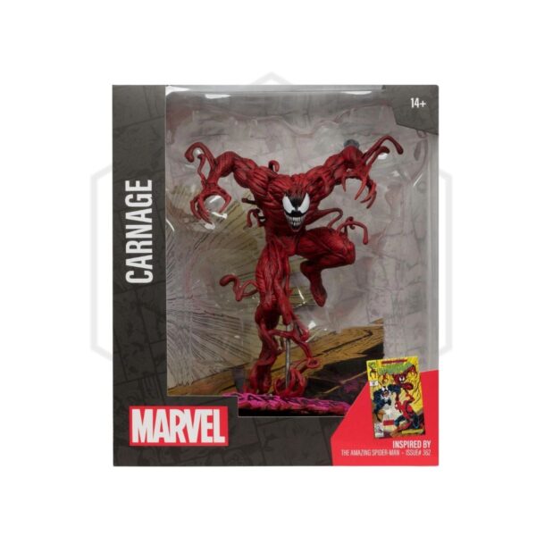 MCFARLANE TOYS : Marvel Comics Carnage (The Amazing Spider-Man #362) 1/10 Scale Figure