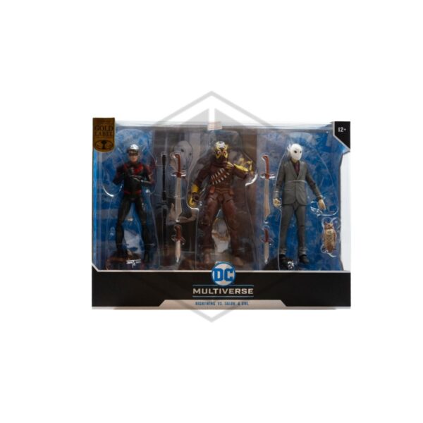 McFarlane: DC Multiverse Nightwing vs Talon & Owl (Batman: The Court of Owls) 3-pack Gold Label