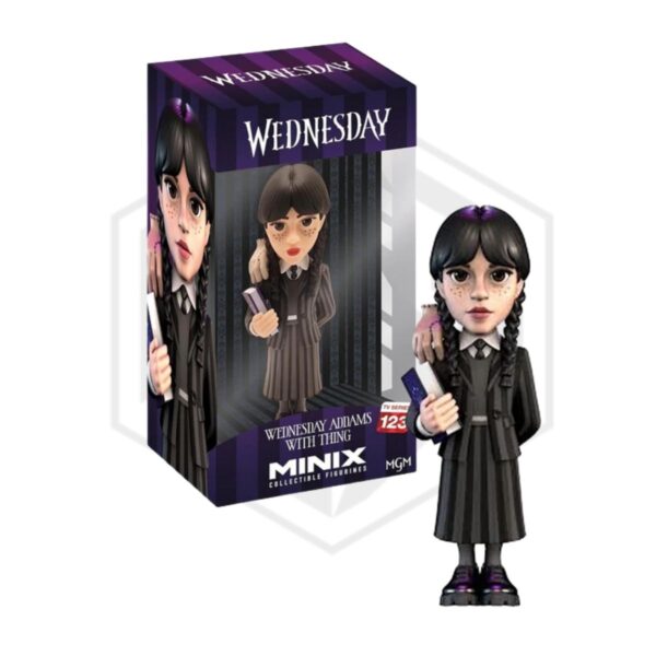 MINIX COLLECTIBLES FIGURINES: Wednesday Addams with Thing