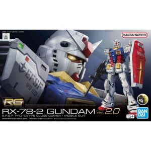 GUNDAM: Mobile Suit Gundam RG RX-78-2 Gundam (Ver.2.0) 1/144 Scale Model Kit
