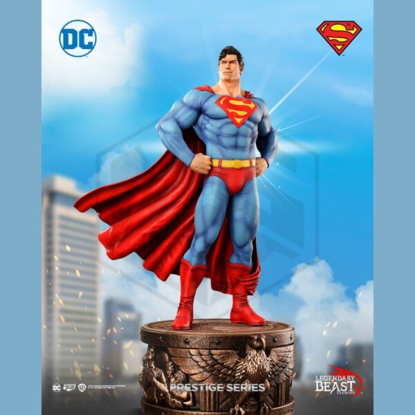 LEGENDARY BEAST STUDIO: Light Blue Classic Premier in Man of Tomorrow Portrait 1/3 Scale Prestige Series
