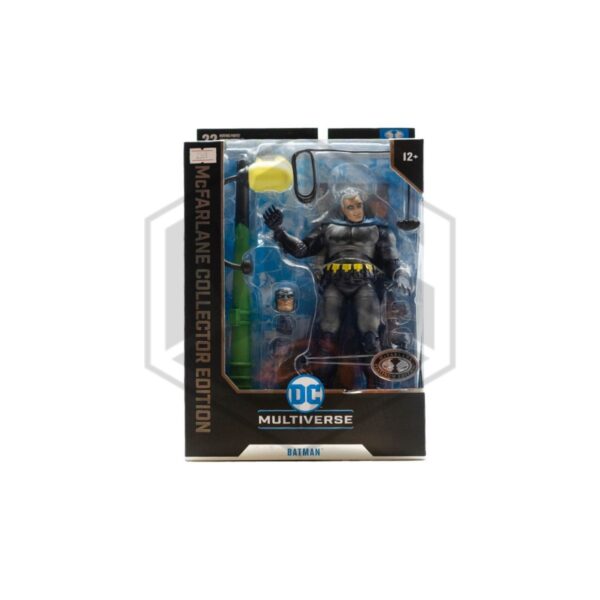 McFarlane DC Multiverse Collector Edition Batman The Dark Knight Returns Battle Damage Platinum 7'