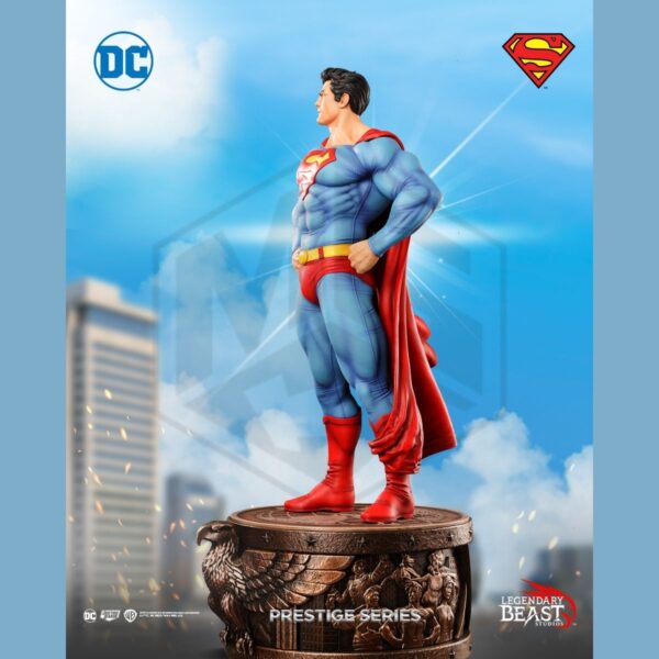 LEGENDARY BEAST STUDIO: Light Blue Classic Premier in Man of Tomorrow Portrait 1/3 Scale Prestige Series