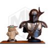 SIDESHOW: The Mandalorian - Din Djarin & HOT TOYS: The Mandalorian – Life-Size Grogu Figure