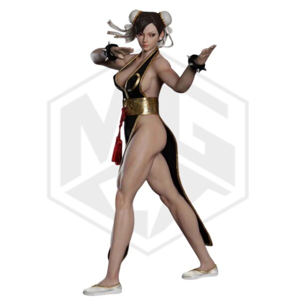 Play Toy 1/6 P023A Fighting Goddess Chun-Li 2.0 Black Sleeveless Cheongsam Version Play Toy 1/6 P023A Fighting Goddess Chun-Li 2.0 Black Sleeveless Cheongsam Version