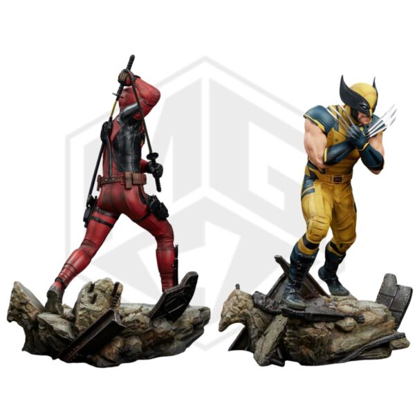 IRON STUDIOS: DEADPOOL & WOLVERINE LEGACY REPLICA 1/4 SCALE STATUE