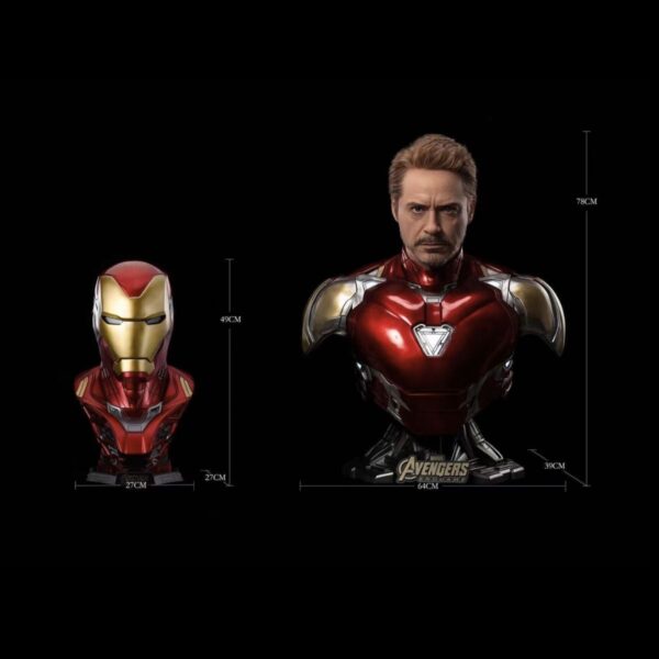 QUEEN STUDIO: RDJ Tony Stark IIRONMAN MK85 1:1 Life Size Bust
