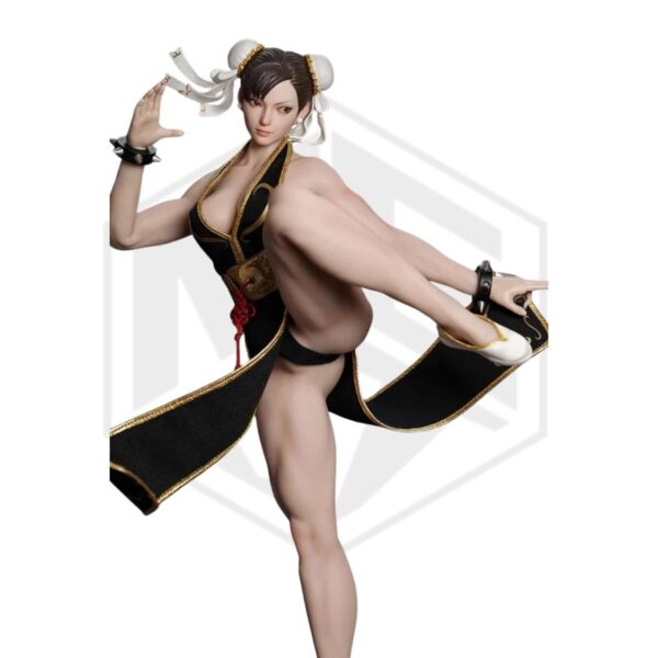 7 Play Toy 1/6 P023A Fighting Goddess Chun-Li 2.0 Black Sleeveless Cheongsam Version