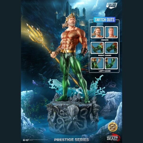 LEGENDARY BEAST STUDIOS: AQUAMAN 1/3 SCALE PRESTIGE SERIES – PREMIER EDITION