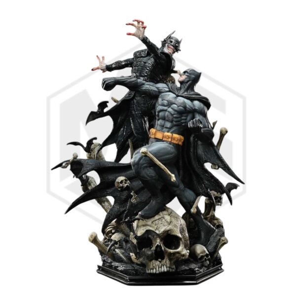 Prime 1 Studio: Dark Nights: Metal (Comics)  Batman versus Batman Who Laughs (Design by David Finch) DX Bonus Version