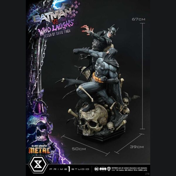 Prime 1 Studio: Dark Nights: Metal (Comics) Batman versus Batman Who Laughs (Design by David Finch) DX Bonus Version
