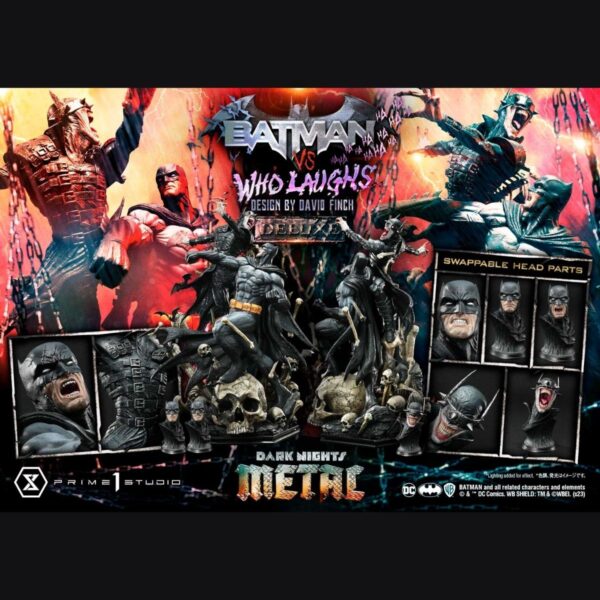 Prime 1 Studio: Dark Nights: Metal (Comics) Batman versus Batman Who Laughs (Design by David Finch) DX Bonus Version