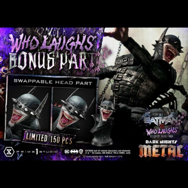 Prime 1 Studio: Dark Nights: Metal (Comics)  Batman versus Batman Who Laughs (Design by David Finch) DX Bonus Version