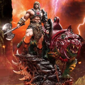 Prime 1 Studio: He-Man & Battle Cat (Ultimate Bonus Version) Statues