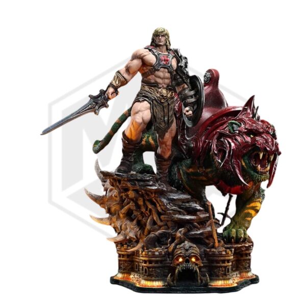 Prime 1 Studio: He-Man & Battle Cat (Ultimate Bonus Version) Statues