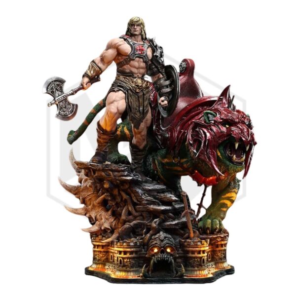 Prime 1 Studio: He-Man & Battle Cat (Ultimate Bonus Version) Statues