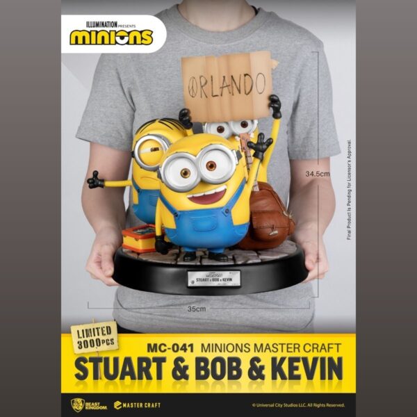 Beast Kingdom: MC-041 Minions Master Craft Stuart & Bob & Kevin