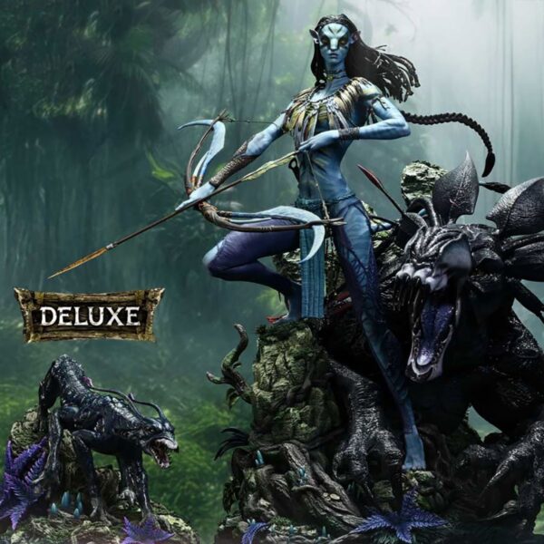 Prime 1 Studio: Neytiri & Thanator (Deluxe Version) Quarter Scale Statue