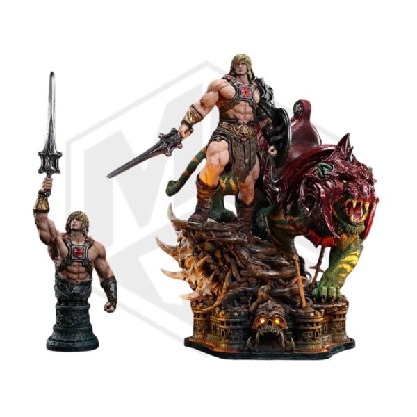 Prime 1 Studio: He-Man & Battle Cat (Ultimate Version) Statues