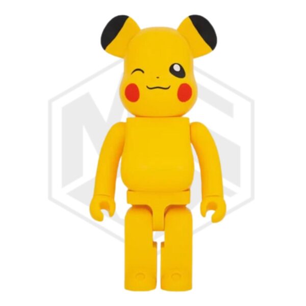 Bearbrick x Pokémon Pikachu Female Ver. 1000% Yellow