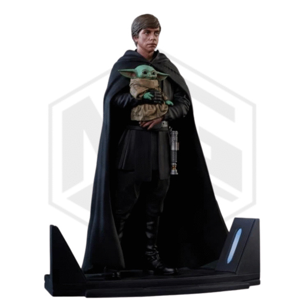 Iron Studios: SW Premier Collection Mandalorian Luke & Grogu Statue