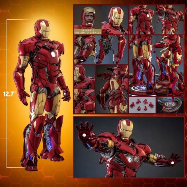Hot Toys: Iron Man Mark III (Armor Suit Up Version) 1/6 Scale Figure